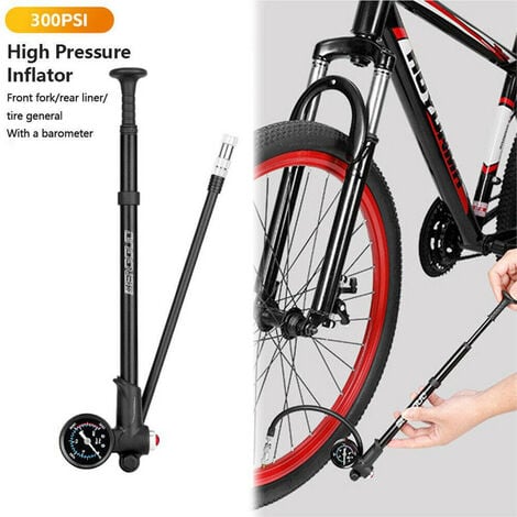 Pompe à Air haute pression pour vélo, 300psi, fourche pliable pour  vtt/Pompe à Suspension arrière