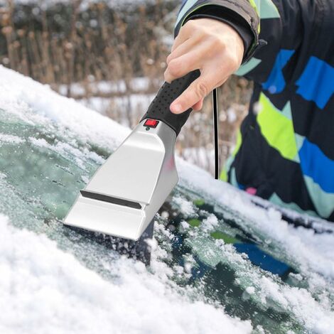 Grattoir à glace chauffant électrique USB 12V, grattoir à glace pour pare- brise de voiture automatique