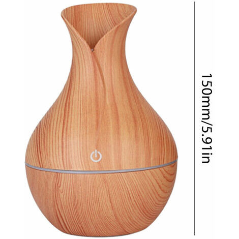 Humidificateur d'air 130ml, aromathérapie, Grain de bois clair pour la  maison (grain de bois clair)