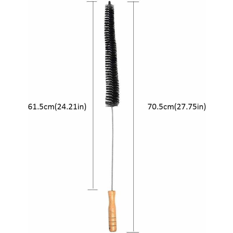 Spazzola per asciugatrice Pulizia del radiatore Spazzola per lavaggio  Strumento per la pulizia della macchina di sfiato Spazzola a spirale lunga  e flessibile (70 cm)