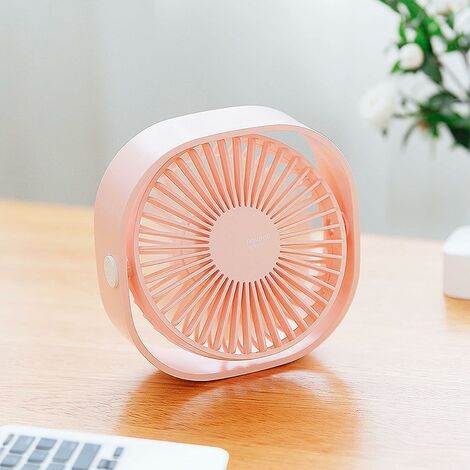 Mini Ventilatore Portatile USB 3 Velocità – Clip Da Tavolo Con Batteria 2400mAh, Rotazione 360° Per Ufficio E Campeggio