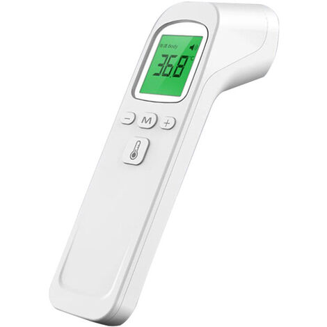 Il medico controlla la temperatura del neonato con un termometro