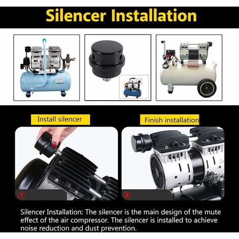 SET FILTRI MARMITTA silenziatore elementi compressore d'aria plastica