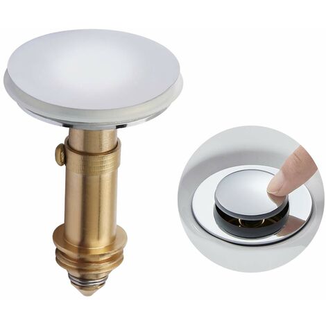 Tappo Scarico Lavabo Cromato 66 Mm - Con Meccanismo Click-Clack, Per Lavelli Bagno - Foto 12