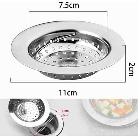 Cestello per filtro di scarico per lavello in acciaio inossidabile