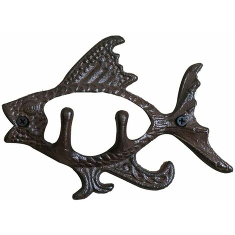 Appendiabiti A Forma Di Gallina - Gancio Parete In Legno Con 5 Ganci, 30x20 Cm