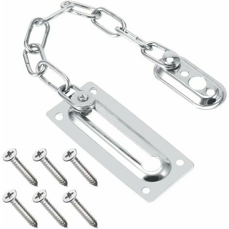 Catena Sicurezza Porta In Acciaio Inox | Blocco Antifurto | Per Casa E Hotel | Facile Installazione - Foto 11