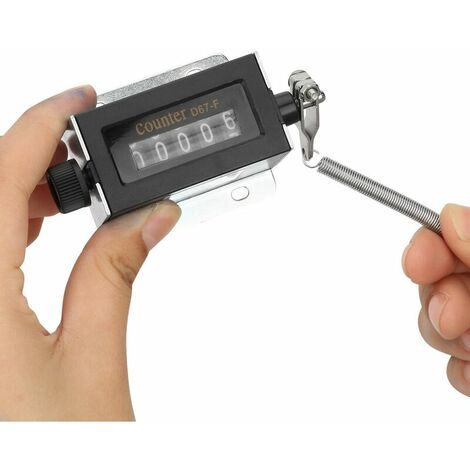 Contatore Manuale Meccanico 4 Cifre - Mini Contatore Digitale Argento Per Conteggio Eventi E Inventario - Foto 5