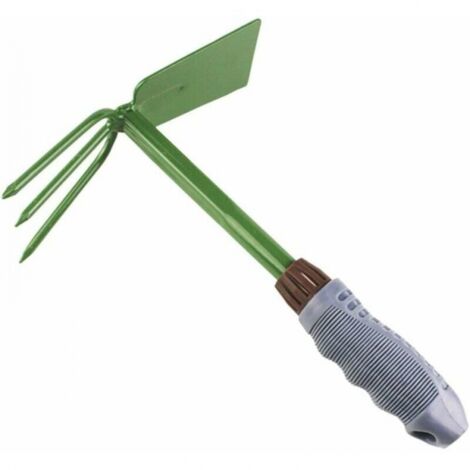 Zappetta Forchetta Manuale Da Giardino 32 Cm - Acciaio Inox, Manico In Teak, Per Diserbo E Lavoro Terra