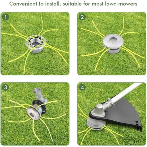 Testina In Alluminio Universale Per Decespugliatore Tosaerba Tagliaerba - Foto 4