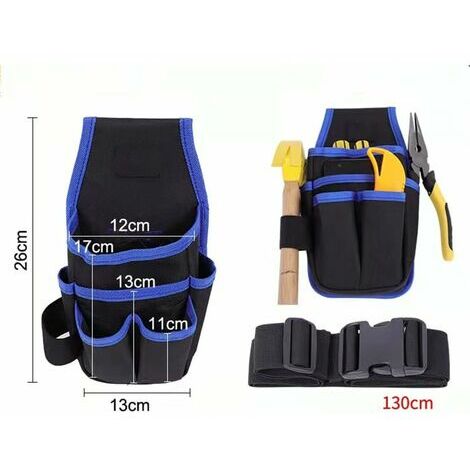 Borsa Per Utensili 38.5x32x10 Cm - Custodia Rigida Per Batterie E Attrezzi - Foto 11