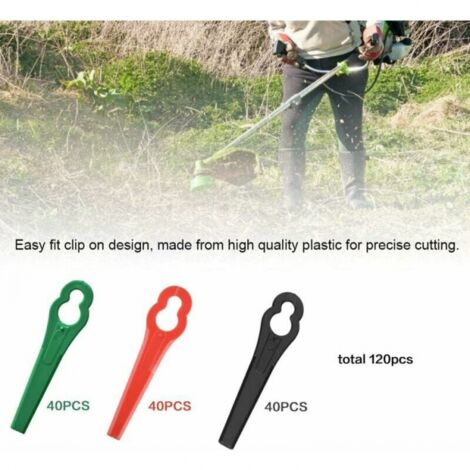 Lame Di Ricambio Per Decespugliatore Gardena - 100 Pezzi In Plastica, Compatibili Con Modelli 9823, 9825, Ecc. - Foto 3