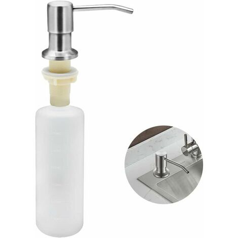 Dispenser Sapone 2 In 1 Con Porta Spugna - Ricaricabile Per Lavello Cucina - Foto 12