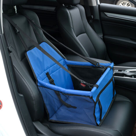 Seggiolino Auto Cani Pieghevole Grigio Impermeabile Con Cintura Di Sicurezza - Trasportini Pet