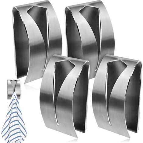 Porta Asciugamani Autoadesivi - Set Di 4, Per Cucina E Bagno - Foto 7