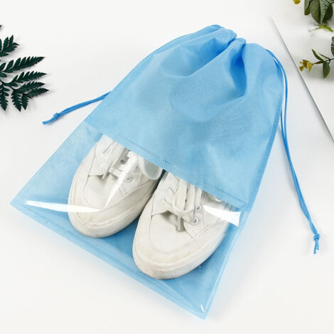 Borse Per Scarpe Da Viaggio Impermeabili - 2 Pezzi Organizzatori Antipolvere Con Cerniera - Foto 6