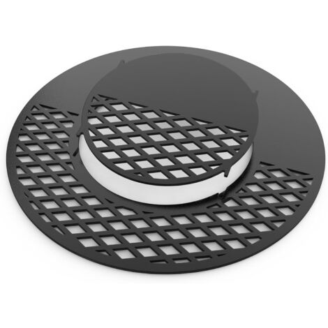 Griglia Per Weber Kettle 57 Cm - Rivestimento Antiaderente In Ceramica | Griglia E Plancha 2 In 1 - Foto 3