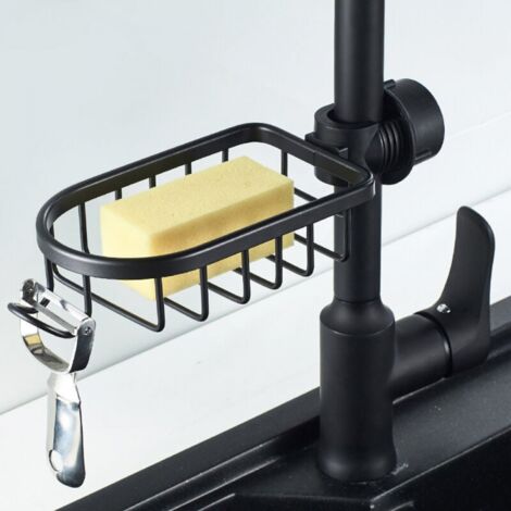 Mensola Doccia Senza Foratura | Set di 3 Mensole Doccia Nere | Scaffale Doccia Minimalista con Ganci, Porta Sapone | Portaoggetti Bagno per Shampoo, Bagnoschiuma | Organizer per Bagno e Cucina