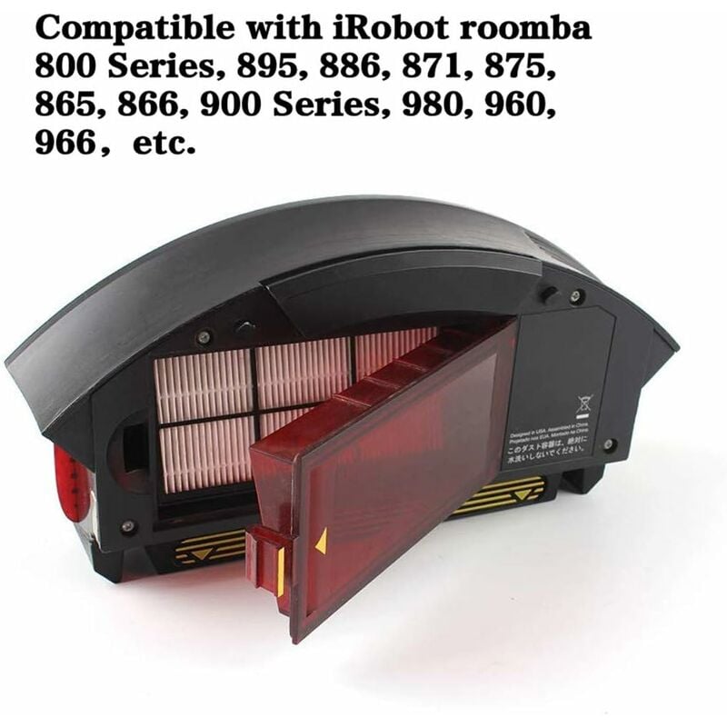Roomba 800 et 900 Série  Filtres Haute Efficacité pour iRobot  (Paquet de 3)