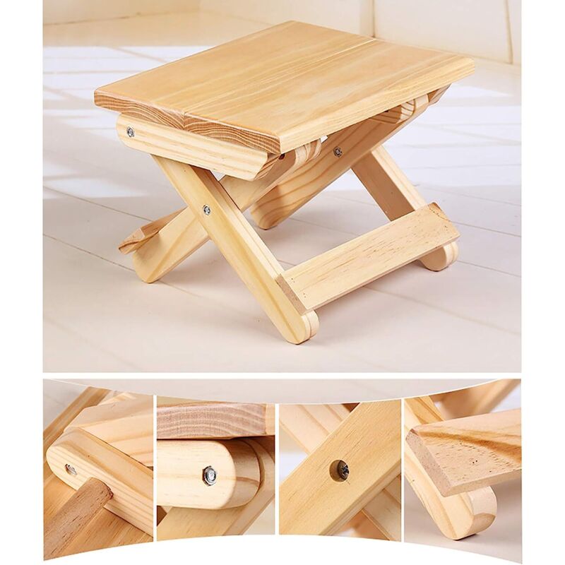 Marchepied En Bois Pin – Naturel – Solide & Stable – Dimensions 60x30x11 Cm – Multi-Usage