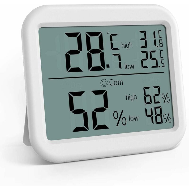 Brifit Thermomètre Intérieur et Extérieur, Thermomètre Connecté avec  Capteur Extérieure sans Fil, Thermomètre Hygrometre Numérique avec Grand  Ecran