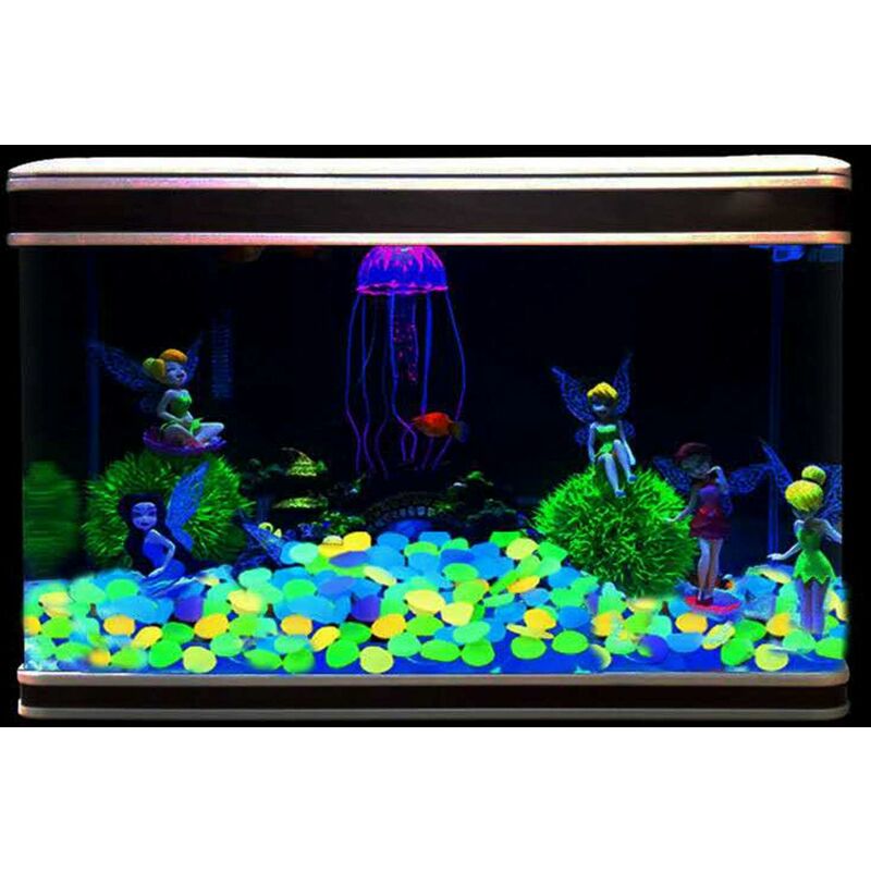 600 Pierres Lumineuses Colorées CWPFVQA - Galets Glow Pour Jardin, Aquarium Et Décoration Nuit