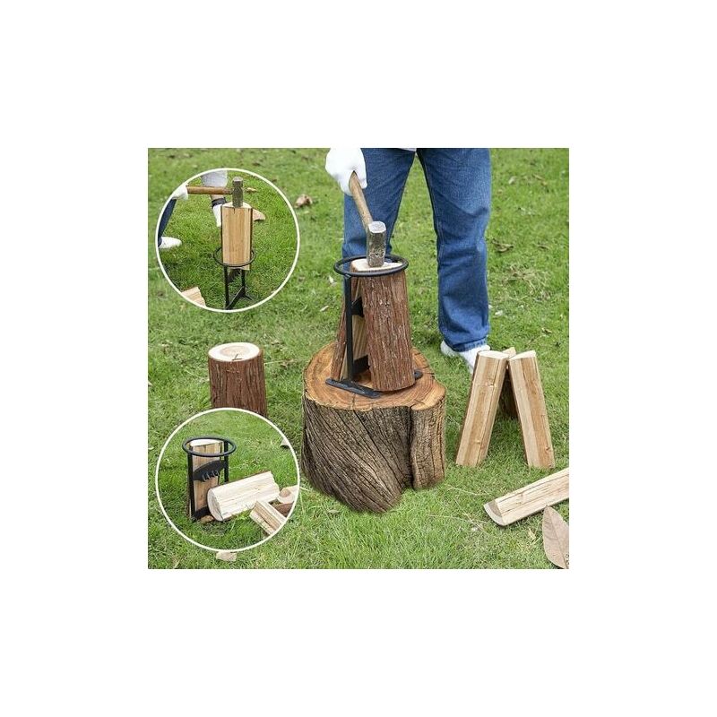 Fendeuse de bûches - Holzspalter Manuell - Séparateur d'allumage de bois  Manuel Protocole de bois Craquelins pour Home Camping Répartiteur de bûches  en plein air, scie à bois