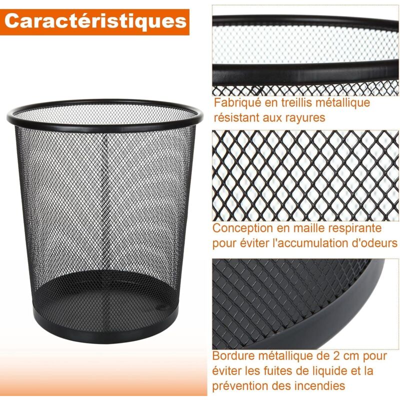 Offre Spéciale maison cuisine bureau rond papier panier treillis métallique café
