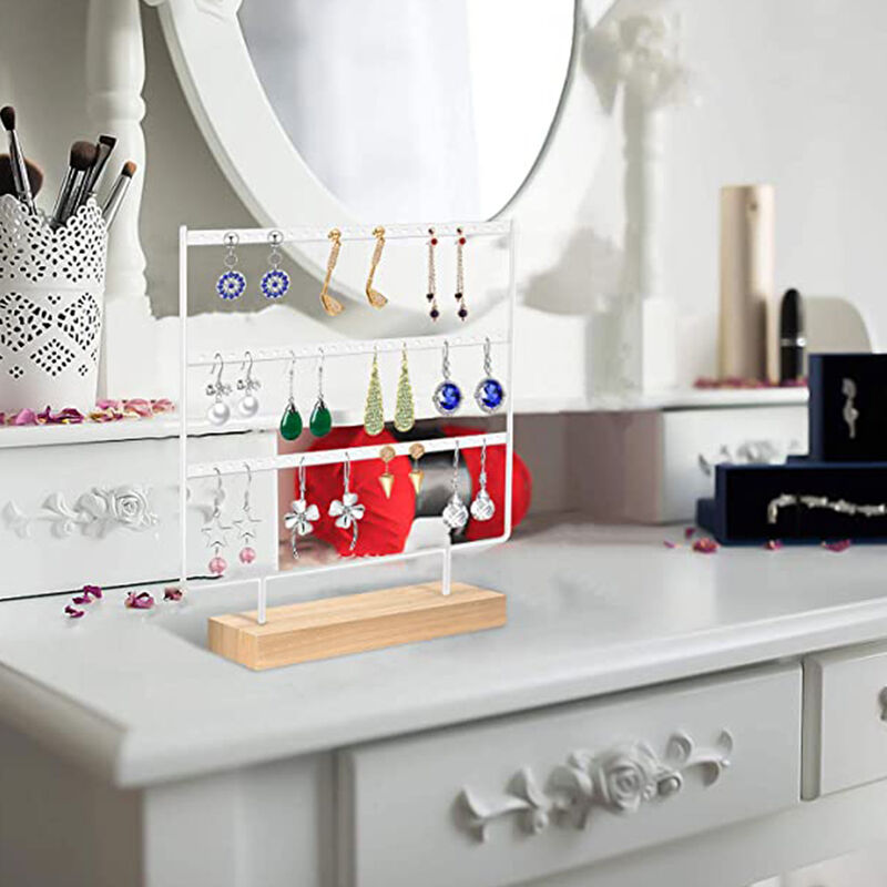 Organisateur De Bijoux à Suspendre, Support Mural En Métal Pour Boucles