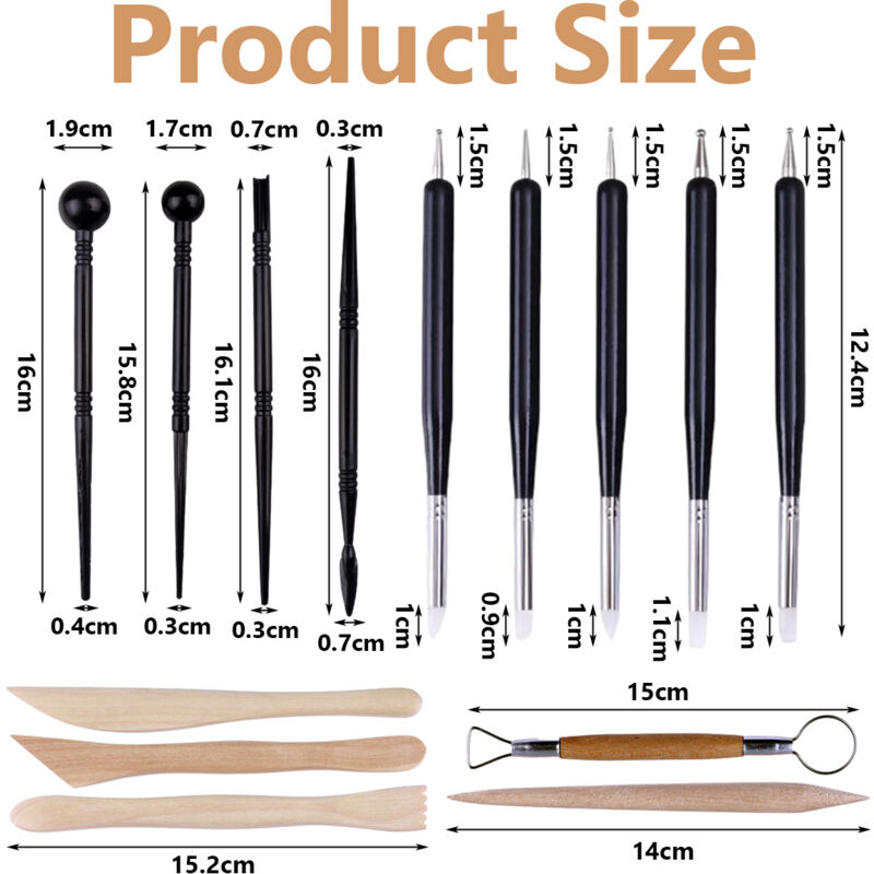 SURENHAP Outil D'argile Outil De Sculpture, Poterie, Argile, Manche En