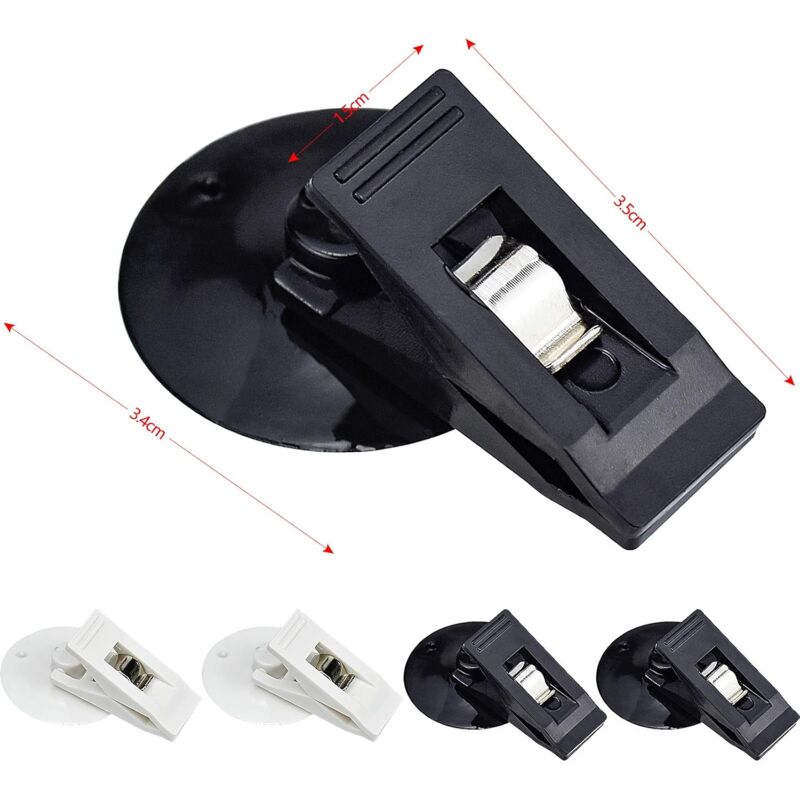 Porte-Ticket De Stationnement Pare-Brise - Adhésif Transparent - Pour Voiture, Maison, Bureau - Fixation Facile