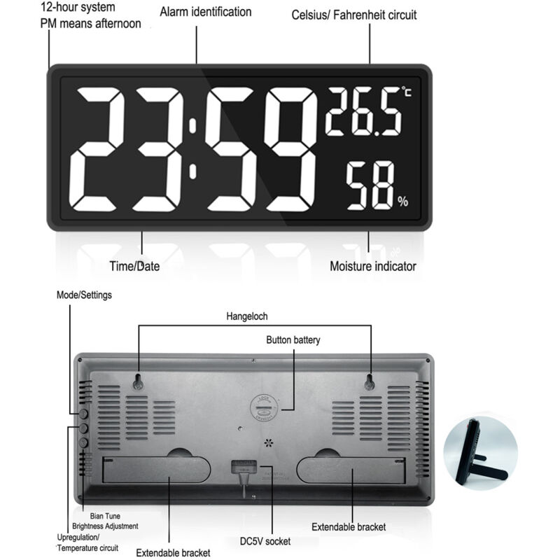 écran Numérique étanche Thermomètre Douche Numérique - Affichage Température Eau Instantané | Étanche IP68 | Sécurité Bain Enfants Affichage Digital Douche étanche