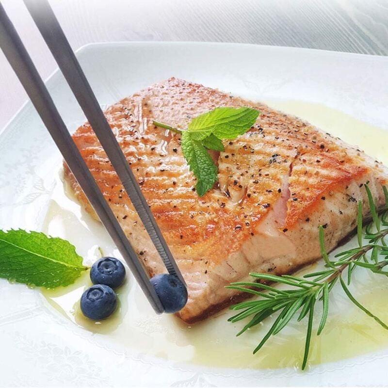 Set 3 Pinze Da Cucina In Acciaio Inox - 2x30cm Per Barbecue E 1x12cm Per Lische Di Pesce - Foto 6