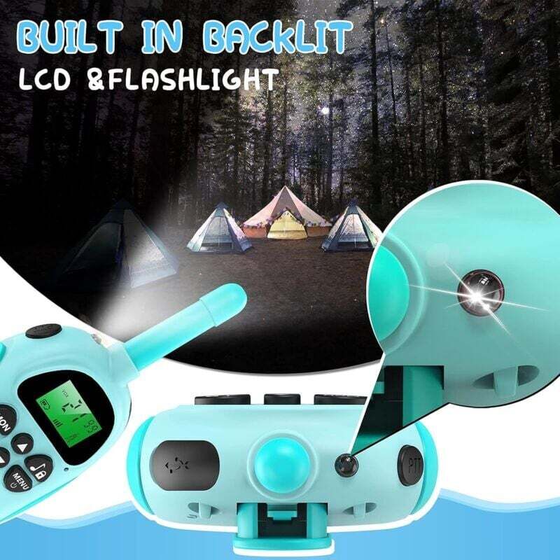 Talkies-Walkies Enfants Uleway - Rechargeables, Longue Portée 3km | Avec VOX, LCD Et Lampe | Pour Jeux Extérieur