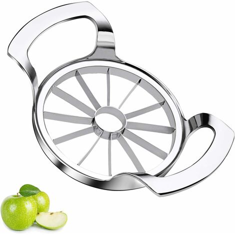 Coupe-pommes En Acier Inoxydable - Découpe En 8 Quartiers - Pour Pommes, Poires, Légumes - Poignée Antidérapante