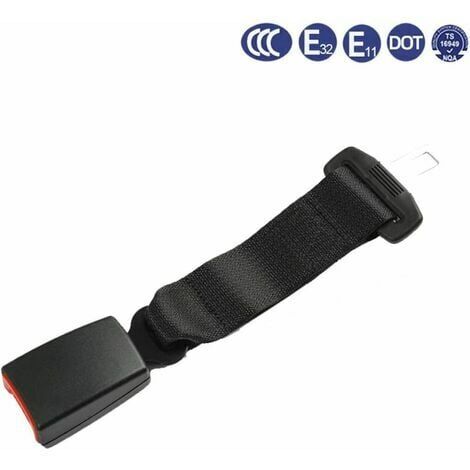 Rallonge de Ceinture de Sécurité de Voiture 29CM Sangle de Ceinture  Ajusteur de Tension Ceinture de