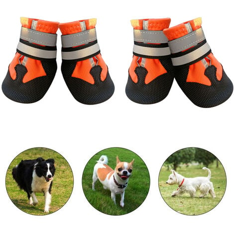 Chaussons de protection pour chien anti glisse et chaleur