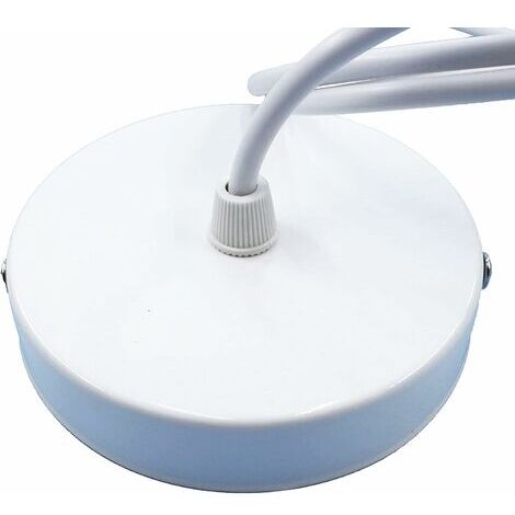 E27 Porte Lampe Suspension, E27 Pendentif Lampes Suspendues Accessoires, E27 Lampe Suspendue Accessoires Avec 1M Cable, Pour Bar, Café, Magasin De Vêtements, Maison, Htel (Blanc)