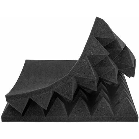 6 pièces 30 CM étanche Anti-humidité insonorisation mousse panneaux de mousse acoustique cale Absorption Studio KTV accessoires 12  12  2 pouces