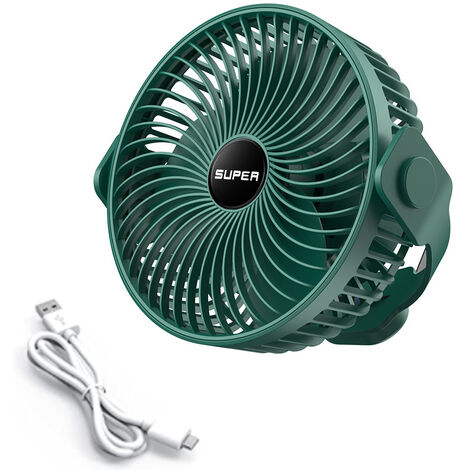 Vairtinary Ventilateur Brumisateur Portable avec Seau 11L et LED, Ventilateur Camping avec 20000mAh Batterie, 3 Vitesses, 3 Modes de Brumisation, Oscillation Verticale 45°, pour Camping, Pêche