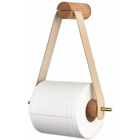 QoFina Toilettenpapierhalter Ohne Bohren – Edelstahl & Seil, 60 Cm, Vintage Design Für Bad & Küche