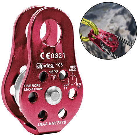 Poulie De Sauvetage 30KN NewDoar - Pour Corde 16mm, Arboriste, Escalade