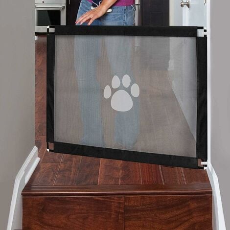 Namsan Barrière de porte pour chien facile à installer et verrouillable, barrière d'escalier pour animaux de compagnie, 80 cm x 100 cm