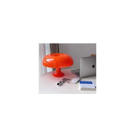 AGILITY lampe de table champignon Lampe de table en polycarbonate，4 sources lumineuses LED gratuites，Orange