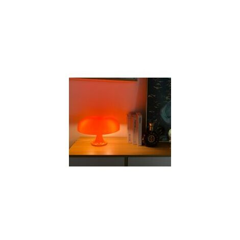 AGILITY lampe de table champignon Lampe de table en polycarbonate，4 sources lumineuses LED gratuites，Orange