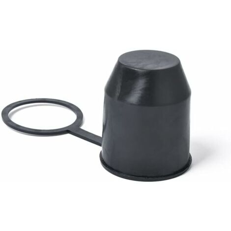 Cache boule attelage noir diametre 50 mm
