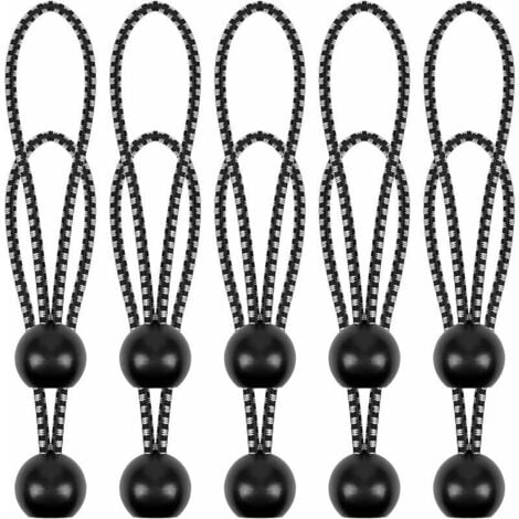 Lot de 10 élastiques noirs pour attacher des cordes, des cordes, une  boucle, un sac à dos - Accessoire d'extérieur : : Sports et Loisirs