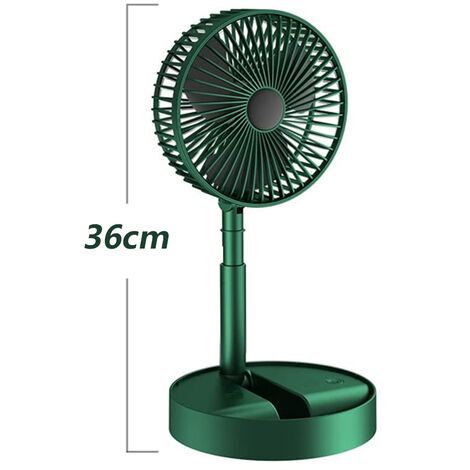 Ventilateur Portable USB Rechargeable, Ventilateur de Table Pliant  Télescopique