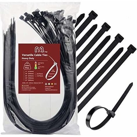 Serre-câbles D-Line support de câble auto-adhésif 6pcs: 2x noir 2x