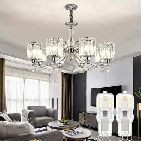 Ampoule LED G9, G9 LED 220V Blanc Naturel 4000K 3W Equivalent à Halogène 30W Halogène Lumière 8-Pack